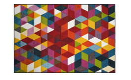 Conceptum Geo 6875 Alfombra de Pasillo Multicolor 80 x 300 cm